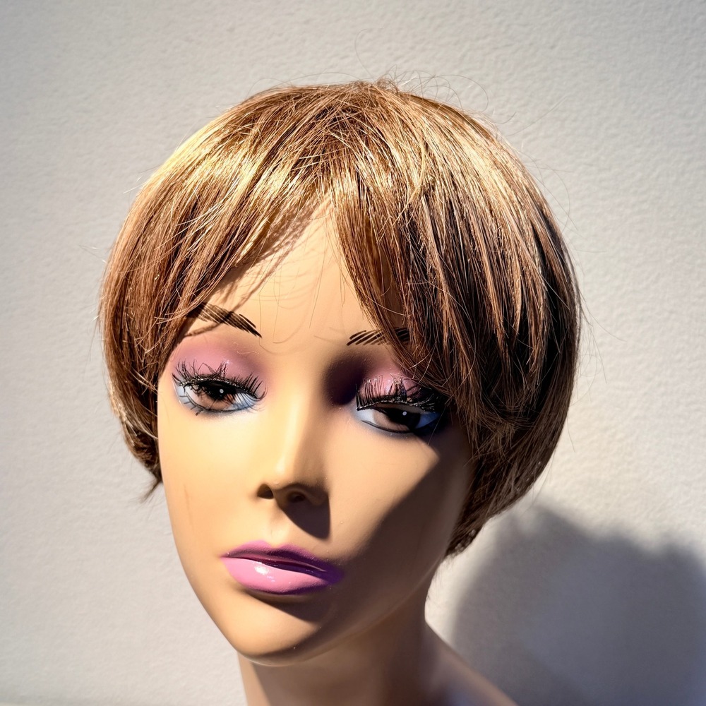 Henry Margu Wig Women OS Golden Brown Short Pixie Cut Modacrylic Fiber Japan